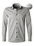 Hemd, Super Slim Fit, Jersey geruchshemmend, silbergrau - silbergrau