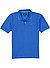 Polo-Shirt, Regular Fit, Baumwoll-Piqué, mittelblau - mittelblau-grün