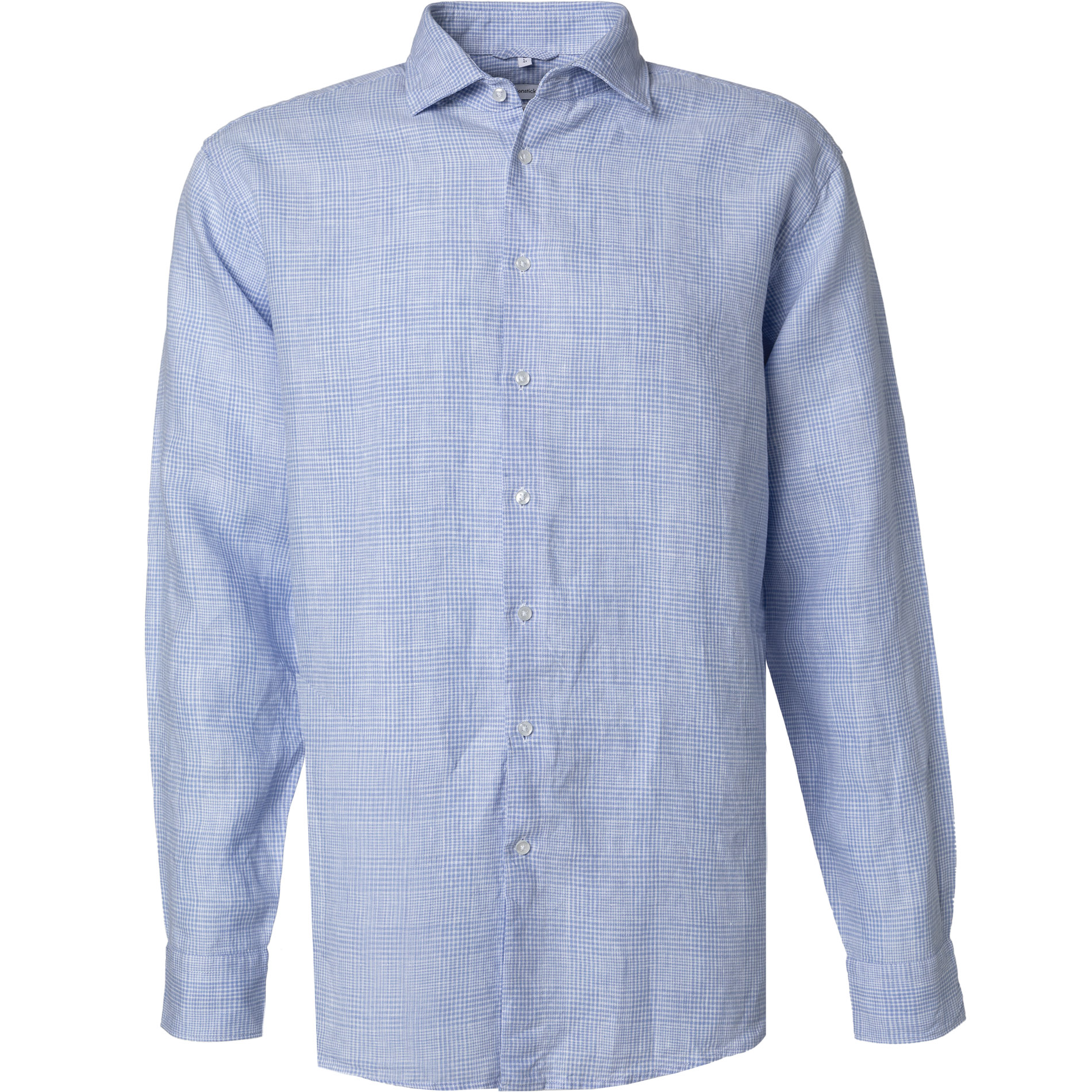 Seidensticker Herren Hemd blau Leinen
