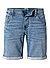 Jeansshorts, Baumwoll-Stretch, jeansblau - jeansblau