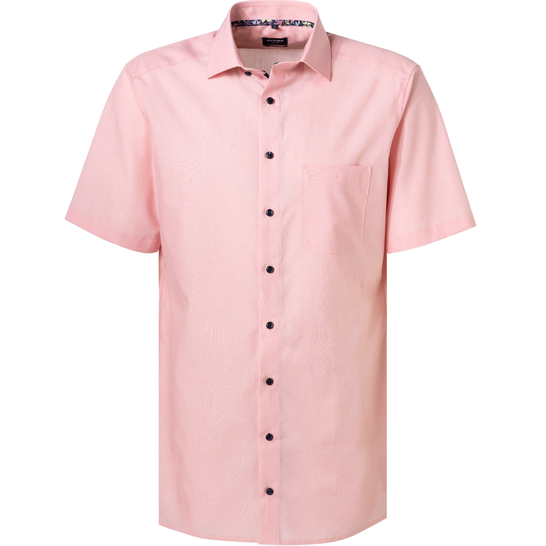 OLYMP Herren Kurzarmhemd rosa