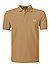 Polo-Shirt, Baumwoll-Piqué, hellbraun - hellbraun-beige