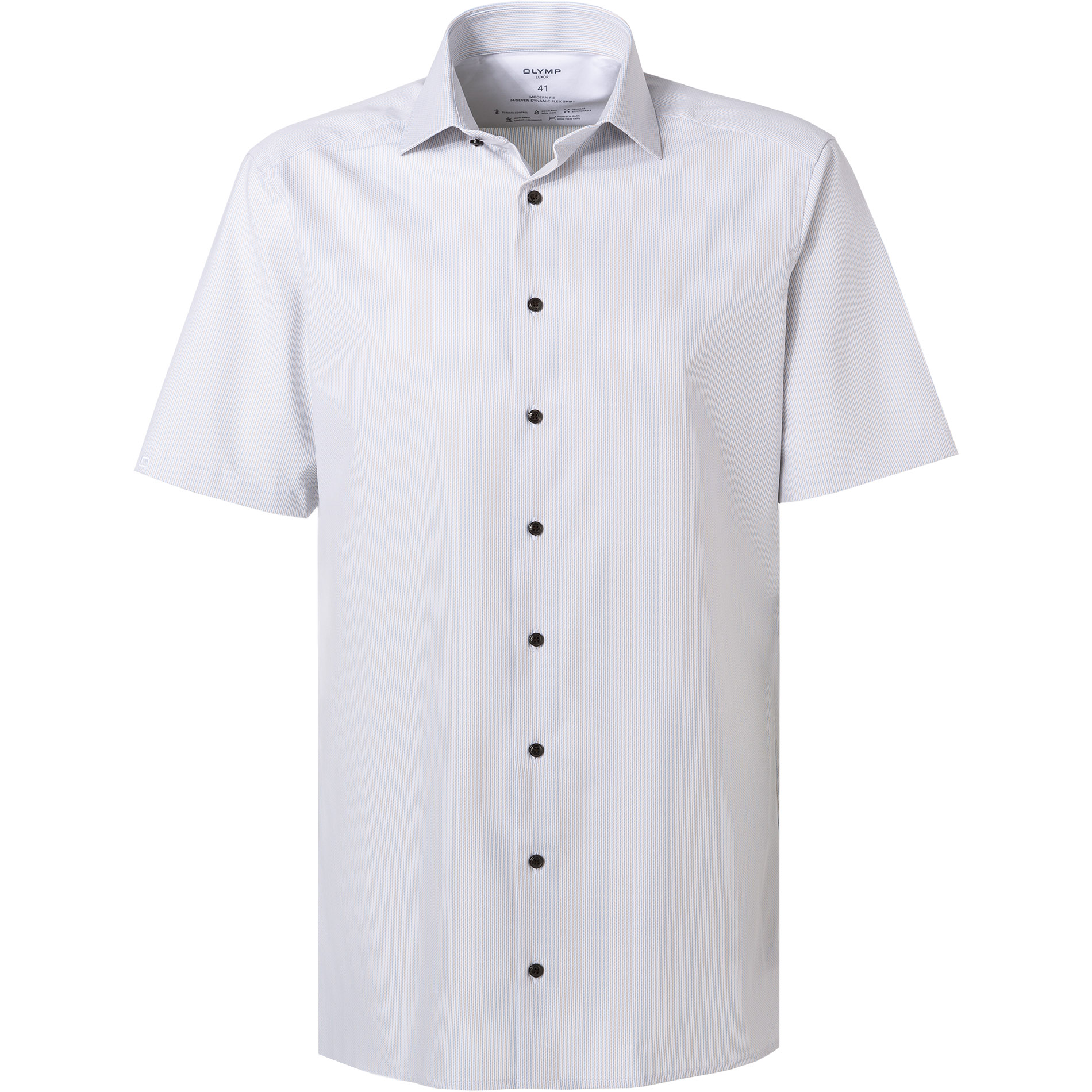 OLYMP Herren Kurzarmhemd beige