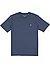 T-Shirt, Regular Fit, Bio Baumwolle, blau - graublau