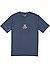 T-Shirt, Regular Fit, Bio Baumwolle, blau - graublau