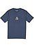 T-Shirt, Regular Fit, Bio Baumwolle, blau - graublau