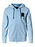 Sweatjacke, Baumwolle, hellblau - hellblau