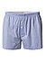 Boxershorts, Baumwolle, blau meliert - blau