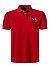 Polo-Shirt, Custom Slim Fit, Baumwoll-Piqué, red - red