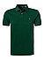 Polo-Shirt, Slim Fit, Baumwoll-Piqué, dunkelgrün - dunkelgrün