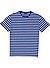 T-Shirt, Classic Fit, Baumwolle, blau gestreift - blau