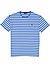 T-Shirt, Classic Fit, Baumwolle, hellblau gestreift - hellblau