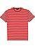 T-Shirt, Classic Fit, Baumwolle, rot gestreift - rot