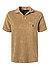 Polo-Shirt, Baumwoll-Frottee, dunkelbeige - dunkelbeige