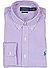 Hemd, Custom Fit, Baumwoll-Stretch, violett gestreift - violett