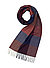 Schal, Reines Kaschmir, blau-rot - blau-rot