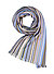 Schal, Wolle, hellblau-multicolor gestreift - hellblau-multicolor