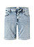 Jeansshorts, Baumwoll-Stretch, hellblau - hellblau