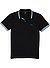 Polo-Shirt, Regular Fit, Baumwoll-Piqué, schwarz - schwarz-blau
