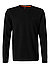 Longsleeve, Baumwolle, schwarz - schwarz