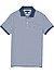 Polo-Shirt, Slim Fit, Bio Baumwoll-Piqué, blau-weiß gestreift - blau-weiß
