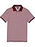 Polo-Shirt, Slim Fit, Bio Baumwoll-Piqué, bordeaux-weiß gestreift - bordeaux-weiß