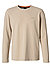 Longsleeve, Baumwolle, hellbeige - hellbeige