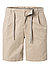 Shorts, Baumwolle, taupe - taupe