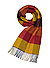 Schal, Schurwolle, multicolor kariert - rot-orange-dunkelgelb