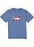 T-Shirt, Regular Fit, Baumwolle, blau - blau