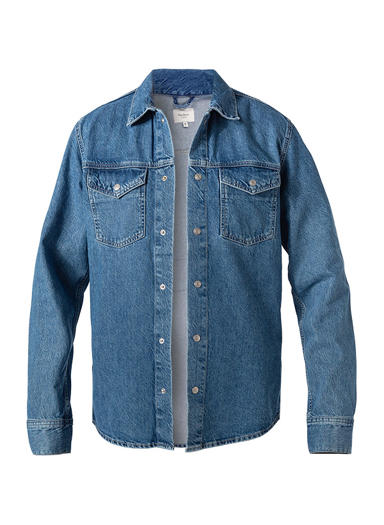 Jeansjacke, Baumwolle, jeansblau