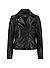 Lederjacke MS Space im Biker-Look - schwarz