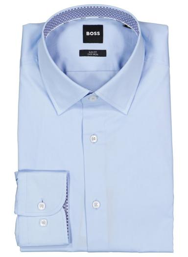 Hemd, Slim Fit, Baumwoll-Stretch, hellblau