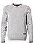 Pullover, Bio Baumwolle, grau meliert - grau