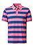 Polo-Shirt, Baumwoll-Piqué, pink-hellblau gestreift - pink-hellblau