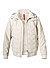 Jacke, Mikrofaser wattiert, beige - beige