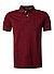 Polo-Shirt, Slim Fit, Baumwoll-Piqué, weinrot - weinrot-blau