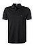 Polo-Shirt, Regular Fit, Baumwoll-Jersey, schwarz - schwarz