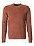 Pullover, Seide-Baumwolle, terracotta - orangebraun