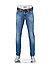 Jeans Slipe, Tapered Fit, Bio Baumwoll-Stretch, blau - blau