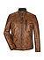 Lederjacke MS Pepino, Lammnappa wattiert, cognac - cognac