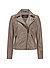 Lederjacke MS Space im Biker-Look - taupe