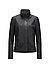 Lederjacke MS Brenda im reduzierten Look - schwarz