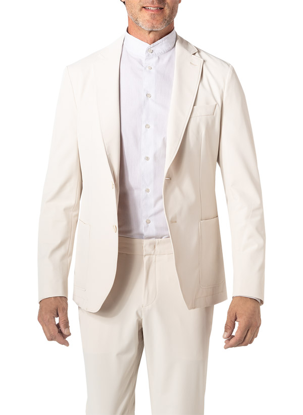 Sakko Hanry, Slim Fit, Performence-Stretch wachbar, cremeweiß