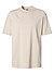 T-Shirt, Baumwolle, hellbeige - hellbeige