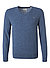 Pullover, Lammwolle, blau - blau