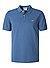 Polo-Shirt, Regular Fit, Baumwoll-Piqué, rauchblau - graublau