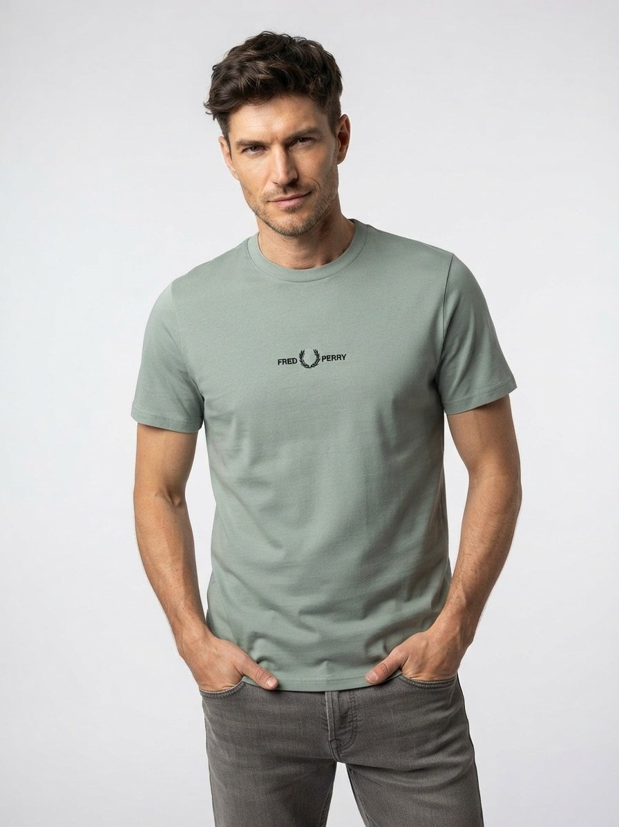 T-Shirt, Baumwolle, pastellgrün