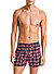 Boxershorts, Baumwolle, dunkelblau-rot kariert - dunkelsaphir