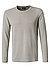 Longsleeve, Modern Fit, Baumwolle, grau - grau